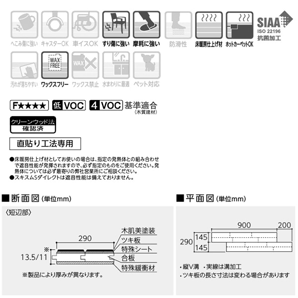 永大産業 ダイレクトエクセル45S ハーモニックホワイト ツキ板 DXSA-WH
