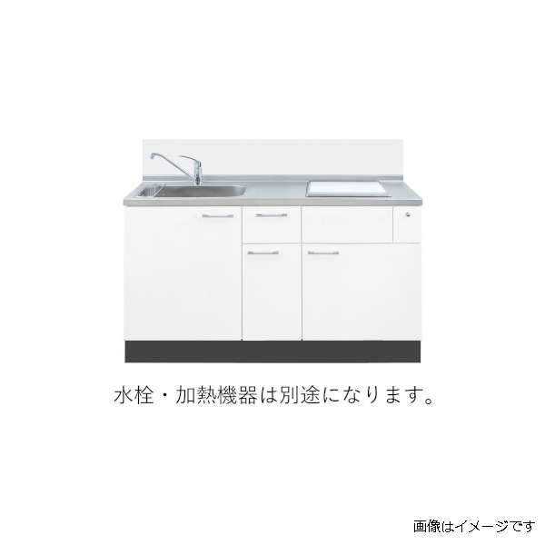イースタン工業 システムキッチン ソエラⅢ 全7色 左シンク モダンホワイト SO3-150-C2LW
