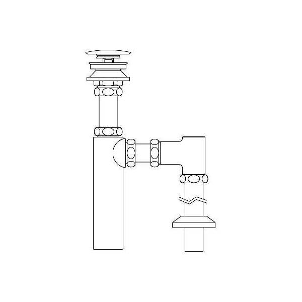 LIXIL 排水金具 排水ボトルSトラップ 排水口カバー付 LF-731SAC LF-731SAC