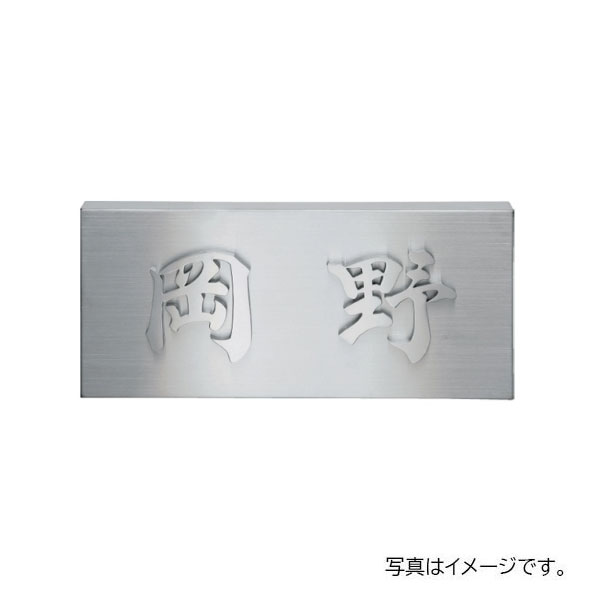 福彫 金属 デザインアート ステンレス切文字 KT-11 200W×90H×20D KT-11