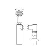 LIXIL 排水金具 排水ボトルSトラップ 排水口カバー付 LF-731SAC