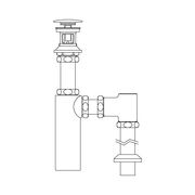 LIXIL 排水金具 排水ボトルSトラップ 排水口カバー付 LF-708SAC