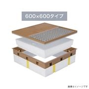 【法人限定】城東テクノ 高気密型床下点検口 高断熱型 シート貼り完成品 600×600タイプ SPF-R60S-BC2-DB 1ケース入り