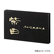 福彫 表札 天然石 スタイルプラス 黒ミカゲ (彫刻:ゴールド) FS6-318