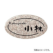 福彫 表札 天然石 ライトスタイル パープルブラウン (黒文字) CS-312