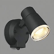 コイズミ照明 LED付スポットブラック 非調光 電球色60W相当人感センサ AU52700